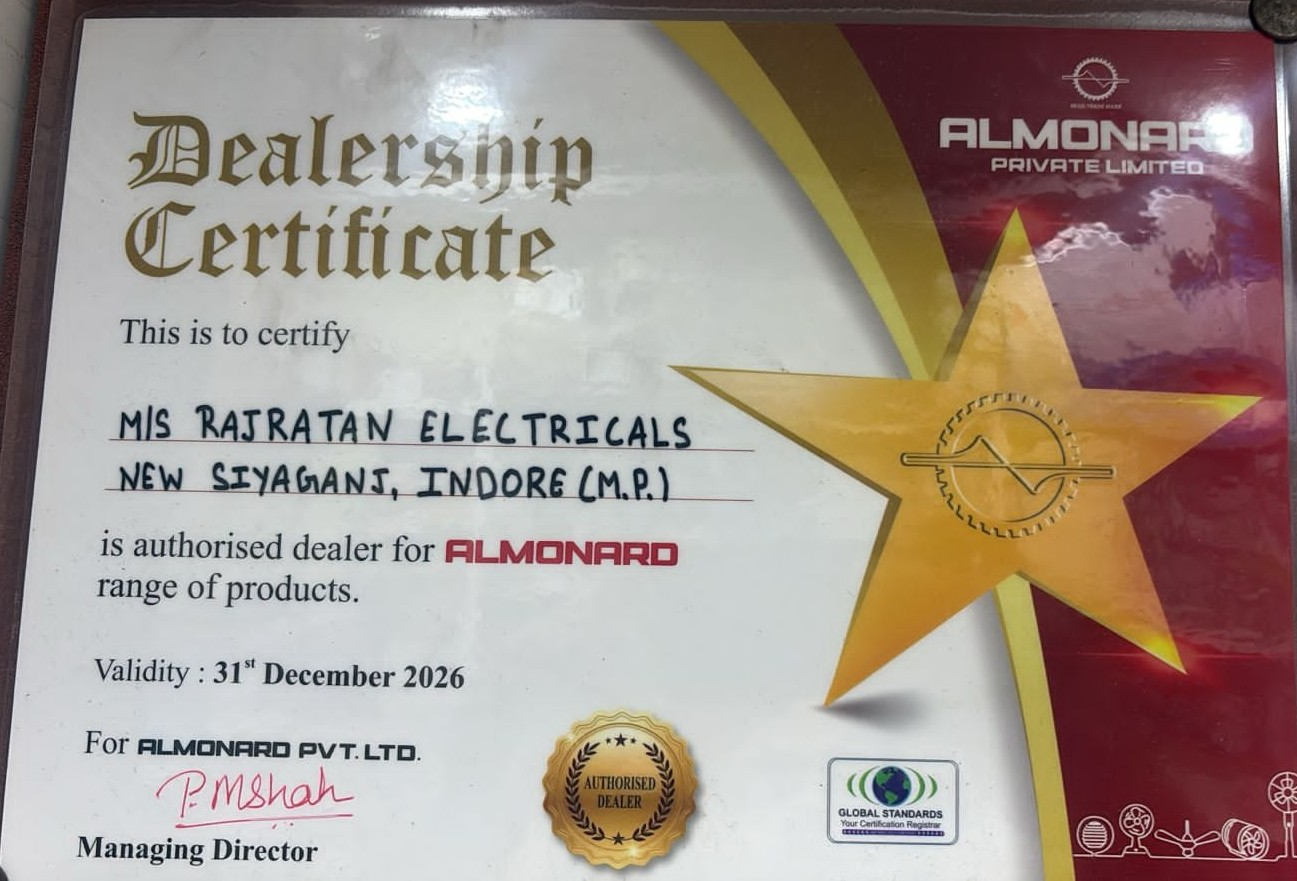 Almonard — Dealership Certificate